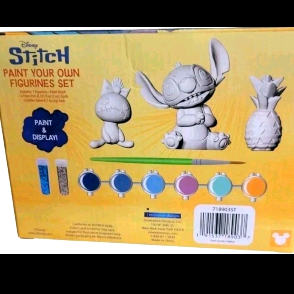 NIB Disney's Lilo & Stitch Paint Figurines Kit & Display Age 6+ - Picture 2 of 5